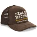 Deus Ex Machina Deus Ex Machinatil mænd. DMF257302 Gumshoe Cord Trucker-kasket brun (OSFA), Casual, Bomuld