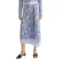 Scotch & Soda Asymmetrical Pleated Wrap Midinederdel