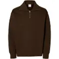 Selected Bomuld Sweatshirt Med Lynlås
