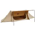Vevor Campingtelt, Letvægts Bushcrafttelt med Komfurjack og 2 Presenningsstænger, Vandtætte Vintertelte, Ly, Bærbare 4-sæsonstelte til 2 Personer Vandring Fiskeri Jagt Rygsækrejse