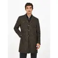 Hackett London Hackett Londontil mænd. HM402796 Glencheck brun frakke (36/32), Klassisk, Polyester