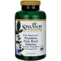Swanson Health Rhodiola, Hellig Basilikum, Valerian Stresskompleks - 180 kapsler