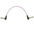 MyVolts Candycords Pedal 6.35mm Angled Cable - 10cm Powder Grey