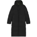 Hugo Boss BOSStil mænd. 50543972 Lang dunjakke i sort stretchstof (M), Casual, Polyester