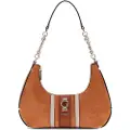 GUESS Guesstil kvinder. HWSB7838180 Mini skuldertaske Erenia i brunt ægte læder (OSFA), Casual, Polyuretan