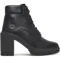 Timberland Timberlandtil kvinder. TB0A26SV0151 Allington Heights læderstøvler med snørebånd, sort (37.5 W), 5-8 cm, Blonder, Casual