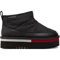Tommy Hilfiger Tommy Jeanstil kvinder. EN0EN02689 Ankelstøvler i nylon, sort (40), Fast, 3-5 cm, Ingen, Casual