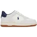 Ralph Lauren Polo Ralph Laurentil mænd. 809971482001 Masters Court læder-sneakers med hvidt ruskind (43), Fast, Blonder, Casual
