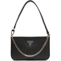 GUESS Guesstil kvinder. HWZG9672720 Noelle saffiano skuldertaske sort (OSFA), Casual, Polyuretan