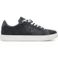 GUESS Guesstil mænd. FMTTO3ELL12 Todi læder sneakers sort (43), Fast, Blonder, Casual
