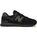 New Balance New Balancetil mænd. ML574V3 Træningssko 574 Core sort (46.5), Læder, Fast, Blonder, Casual