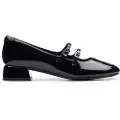 Clarks Clarkstil kvinder. 26174712 Mary-Jane Daiss30 Shine lædersko sort (37.5), 1-3 cm, Spænder, Casual