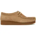 Clarks Clarkstil kvinder. 26174747 WallabeeEVOSh loafers i beige læder (39), Fast, 1-3 cm, Ruskind, Blonder, Casual