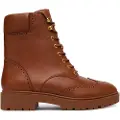 Ralph Lauren Lauren Ralph Laurentil kvinder. 802977885001 Brune Allyson ankelstøvler i læder (38), Fast, Blonder, Lynlås, Casual