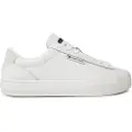 Tommy Hilfiger Tommy Jeanstil kvinder. EN0EN02508 Aya 1A hvide lædersko (36), Fast, Blonder, Casual