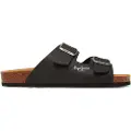 Pepe Jeans Pepe Jeanstil mænd. PMS90108 Double Kansas Anatomiske sandaler sort (41), Fast, Ingen, Casual