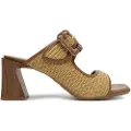 Hispanitas Hispanitastil kvinder. RHV254048 Brune Miami læder-sandaler (40), 5-8 cm, Ingen, Casual