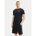 Emporio Armani EA7til mænd. 8NPT16_PJRGZ Premium Shield T-shirt navy (XL), Casual, Viscose, Korte ærmer, Blå