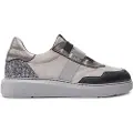 Hispanitas Hispanitastil kvinder. CHI243651 Sneakers i gråt glitterlæder (39), Fast, Ingen, Casual