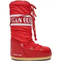 Moon Boot Moon Boottil kvinder. 80D1400440 Icon Nylonstøvler rød (39/41), Fast, Ingen, Casual, Sne