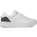 Tommy Hilfiger Tommy Hilfigertil kvinder. FW0FW07635 Træningssko Elevated Essential hvid (41), Økologisk læder, Fast, Casual