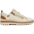 Pikolinos Pikolinostil kvinder. W3W-6979C1 Sneakers i læder Vigo hvid creme (38), Fast, 1-3 cm, Lynlås, Casual