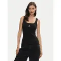 GUESS Slim Rib Emb ærmeløs T-shirt