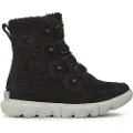 Sorel Soreltil kvinder. 2058881010 Explorer next ankelstøvler i læder sort (36), Fast, Blonder, Velcro, Casual