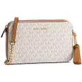 Michael Kors Michael Korstil kvinder. 32F8GF5M2B Jet Set medium beige skuldertaske (OSFA), Casual, Kanvas