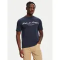 Kappa Robe di Kappatil mænd. 61151CW Tozeur navy T-shirt (S), Casual, Bomuld, Korte ærmer, Blå