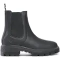 Timberland Timberlandtil kvinder. TB0A5ND70151 Cortina Valley chelsea ankelstøvler i læder med mellemlang vrist, sort (37 W), Fast, Ingen, Casual