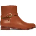 Ralph Lauren Lauren Ralph Laurentil kvinder. 802974382001 Brooke II ankelstøvler i brunt kalveskind (36), Læder, Fast, Lynlås, Casual