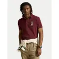 Ralph Lauren Polo Ralph Laurentil mænd. 710973159001 Custom Slim Polo rødbrun (S), Casual, Bomuld, Korte ærmer