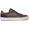 Pepe Jeans Pepe Jeanstil mænd. PMS30839 Kenton Court Læder Sneakers Brun (42), Fast, Blonder, Casual