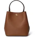 Ralph Lauren Lauren Ralph Laurentil kvinder. 431969365002 Reese lille brun cross body-lædertaske (OSFA), Casual