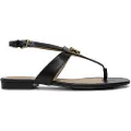 Ralph Lauren Lauren Ralph Laurentil kvinder. 802959145001 Everley sandaler i læder, sort (38), Fast, Spænder, Casual