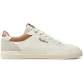 Pepe Jeans Pepe Jeanstil kvinder. PLS31588 Kenton Court lædersko hvid (37), Fast, Ruskind, Blonder, Casual