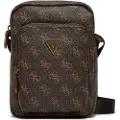 GUESS Guesstil mænd. HMEVZLP3163 Vezzola Smart logo 4G brun mini messenger taske (OSFA), Casual, Polyuretan