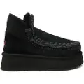 Mou Moutil kvinder. MU.FW681000A Ankelstøvler i læder Mini Eskimo Platform sort (40), 8-10, Ingen, Casual