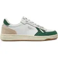 Pepe Jeans Pepe Jeanstil mænd. PMS00026 Kore Heritage lædersko hvid (43), Fast, Ruskind, Blonder, Casual