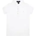 Ralph Lauren Polo Ralph Laurentil piger. 313573242005 Poloshirt med hvidt logo (7Años=130/134cm), Casual, Bomuld, Korte ærmer, børnetøj