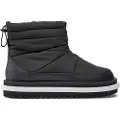 Tommy Hilfiger Tommy Jeanstil kvinder. EN0EN02725 Sorte quiltede forede ankelstøvler (37), Fast, 1-3 cm, Ingen, Casual