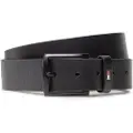 Tommy Hilfiger Tommy Hilfigertil mænd. AM0AM08362 Denton Matte læderbælte sort (80 cm), Casual