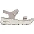 SKECHERS Skecherstil kvinder. 119247 Arch Fit Touristy-sandaler i taupe (40), 3-5 cm, Velcro, Casual, Gråt