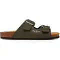 Pepe Jeans Pepe Jeanstil mænd. PMS90110 Double Chicago Anatomiske sandaler grøn (43), Fast, Ingen, Casual