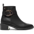 Xti Xtitil kvinder. 14310301-NEGRO Ankelstøvler 143103 sort (37), 3-5 cm, Lynlås, Casual