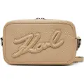 Karl Lagerfeld Karl Lagerfeldtil kvinder. A1W30040 Essentials beige skuldertaske (OSFA), Casual, Bomuld, Polyuretan