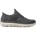 SKECHERS Skecherstil mænd. 232457 Slip-ins: Summits Sneakers - High Range grå (44), Stof, 3-5 cm, Blonder, Casual, Sport, Multisport