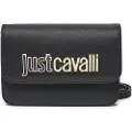 Just cavalli Just Cavallitil kvinder. 77RA4BBA_ZS766 Taske med metalbogstaver, sort (OSFA), Casual, Polyester
