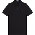 Fred perry Fred Perrytil mænd. M6000 Ensfarvet poloshirt, sort (M), Casual, Bomuld, Korte ærmer